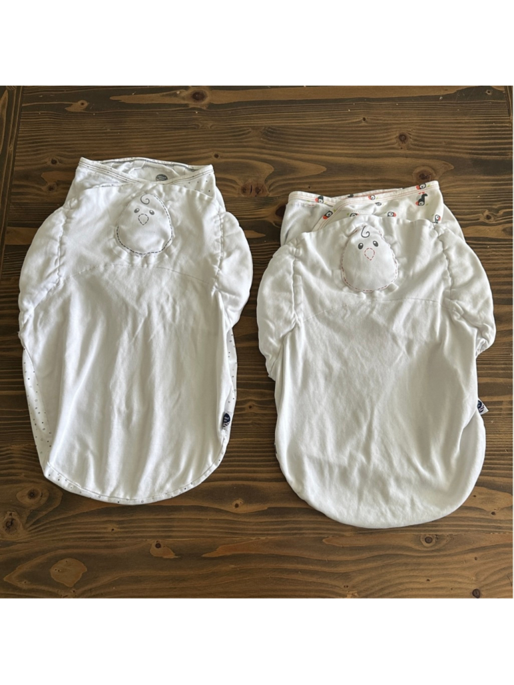 Nested Bean Sleep Sack Lot 0-6 Months Weighted Swaddle Stars Puffins